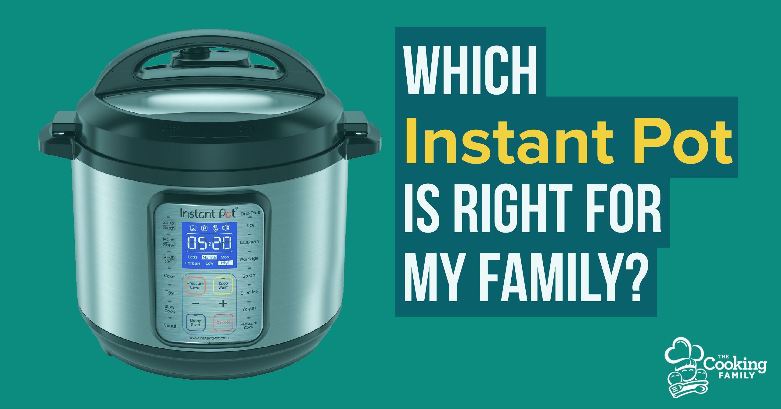 Instant Pot is Right For My Family 
