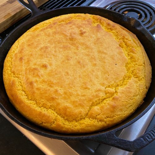 Cast Iron Skillet Cornbread - Cooking For My Soul